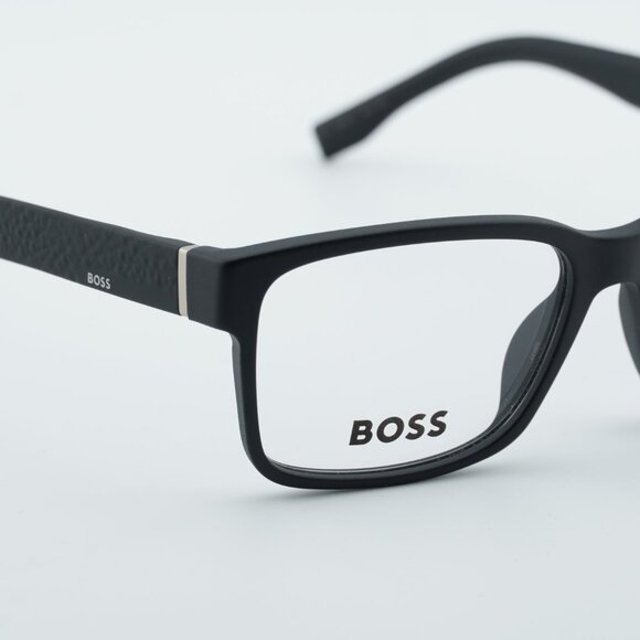 Hugo BOSS 0831/IT 0DL5 00 Eyeglasses Matte Black Rectangle 55mm Frame - Picture 2 of 9